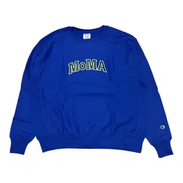 새상품 챔피온 MoMA 리버스 위브 맨투맨 BLUE XL