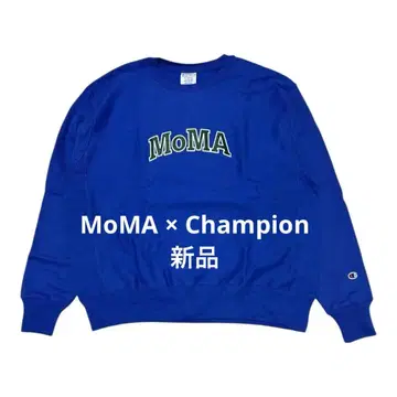 새상품 챔피온 MoMA 리버스 위브 맨투맨 BLUE XL