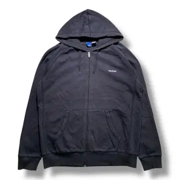 F981 [ 즉시 구매 OK ] Reebok 지퍼 후드티 사이즈 L 블랙