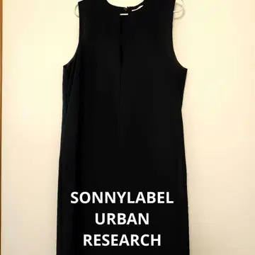 서니 라벨 오버롤 스커트 블랙