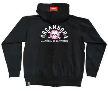 [새상품] 핑크 드래곤/Cream Soda 아치 로고 지퍼 후드티(XL)