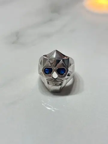 가가밀라노 스컬 디자인 실버 반지