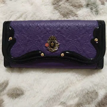 보라색 장지갑 클래식 스타일 안나수이