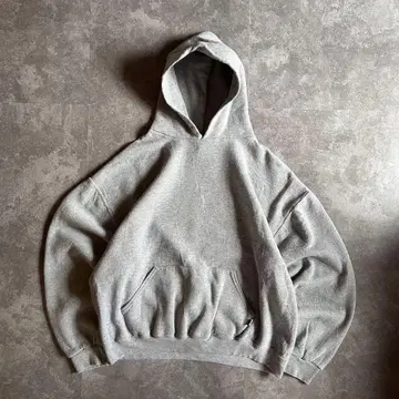 00s 러셀 애슬레틱 후드 맨투맨 그레이 XL 무지 구제 의류