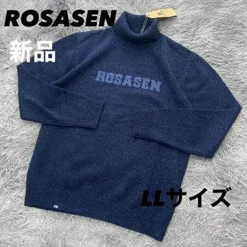 새상품 로서센 니트 스웨터 터틀넥 네이비 LL 사이즈