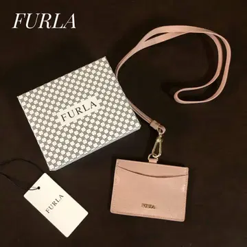 FURLA 훌라 ID 케이스 핑크 베이지 카드 케이스