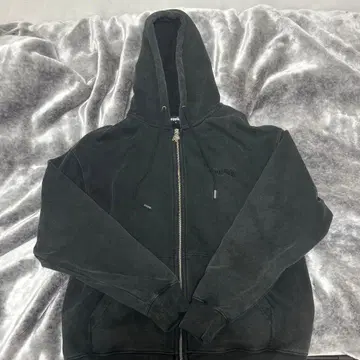 supplier cross zip hoodie black
