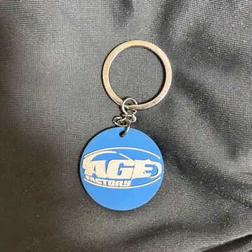AGE FACTORY 로고 키링 파랑