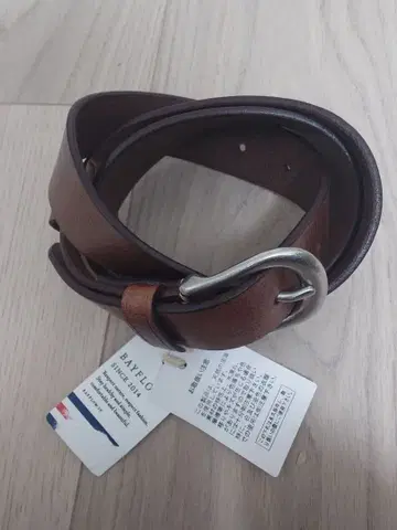 미사용 새상품 BAYFLOW 남성용 벨트 다크 브라운