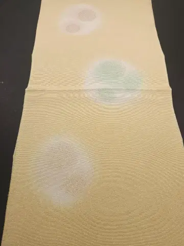 순수 실크 오비 옷감  하자 있음 o262