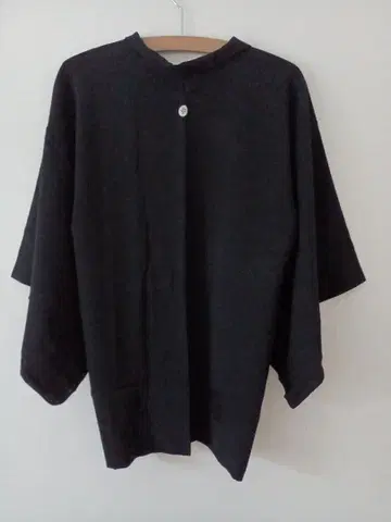 블랙 문장 기모노 겉옷 끈 포함 일본 의류 순수 실크 하나 문