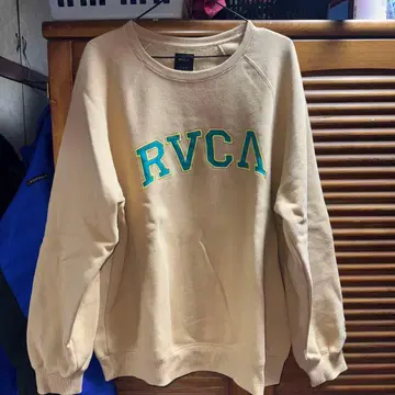 RVCA 베이지 맨투맨 트레이닝복