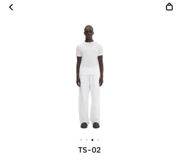 YEEZY TS-02 화이트 크루넥 T셔츠