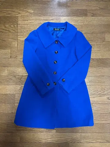 로얄 블루 롱 코트