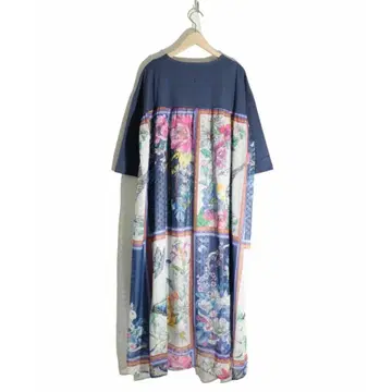 이즈스칼라 꽃 애니멀 패치워크 무늬 도트 쉬폰 절개 원피스