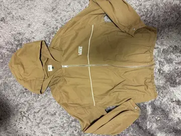 VANS 후드 부착 나일론 자켓 M 사이즈 브라운