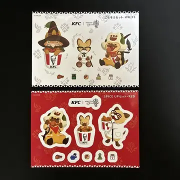 켄터키 프라이드 치킨 KFC 몬스터 헌터 몬헌 콜라보 전 2종