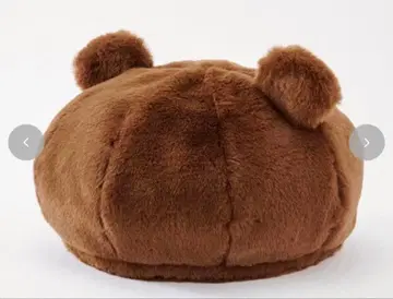 시마무라 곰 귀 베레모 아오키 미사코 브라운