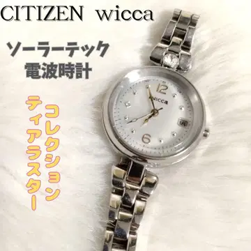 CITIZEN wicca 솔라텍 전파 시계 티아라스타 컬렉션