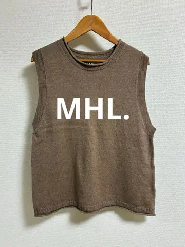 MHL. 마가렛호웰 울코튼 니트 베스트 사이즈 2