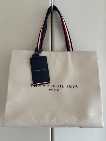 타미힐피거 토트백 베이지
