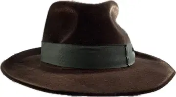 새상품 다크 브라운 펠트 햇 S (53cm)