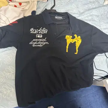 reversal. 블랙 피케 셔츠 격투가 자수