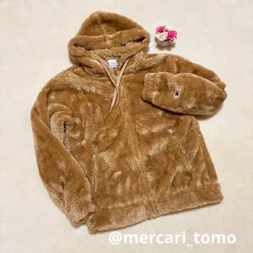 [ 새상품 ] Champion SHIPS 보아 플리스 집업 후드티 브라운