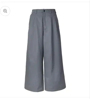 FEELS WIDE TUCKED TROUSERS GRAY
