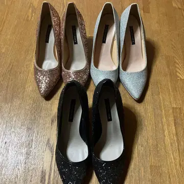 글리터 하이힐 펌프스 4색 세트