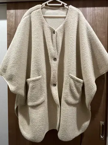 CiaopanicTYPY 2way 플리스 보아 리버서블 판초 코트