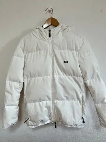 Lacoste 화이트 다운 자켓 L 피케 다운