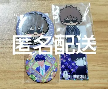 명탐정 코난 마츠다 진페이 공식 앱 스티커  캔뱃지 아크릴 스탠드