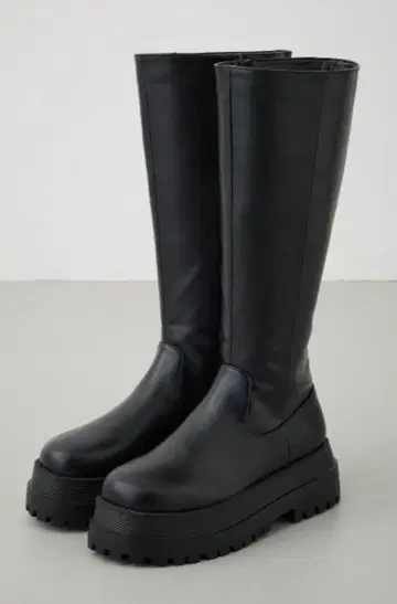 WEB 한정판 볼륨 밑창 롱 부츠 블랙 M