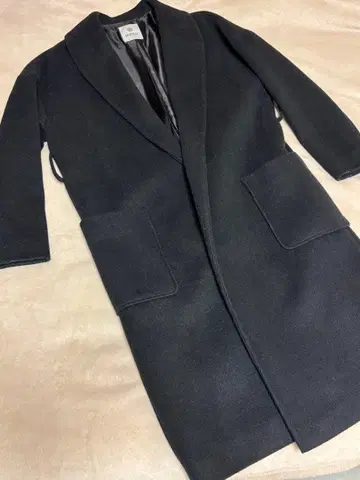 [ nano&co ] 블랙 롱 코트 사이즈 36 나노 유니버스