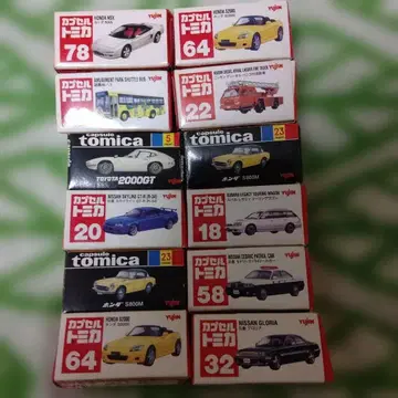 캡슐 토미카 미니카 12개 세트 미사용 새상품