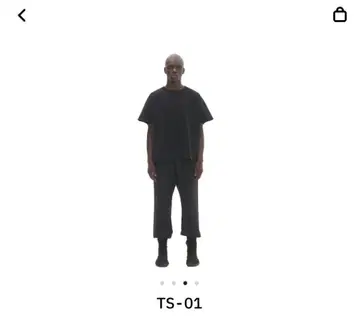 YEEZY TS-01 오버 사이즈 블랙 T셔츠 사이즈 1 yzy