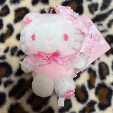 산리오 키티 봉제 인형 벚꽃 마스코트 일본 한정판