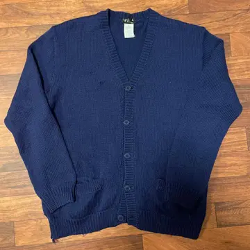 프랑스제 에네스베 옴 가디건 니트 네이비 T2