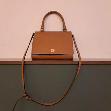 23구 RAFFINATA 천연 가죽 숄더백 브라운 가죽 2way