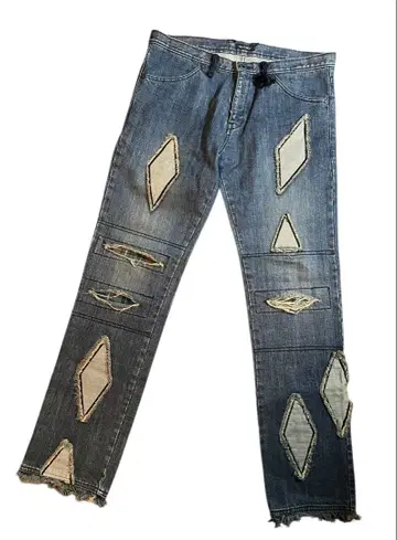 90-00s 밀크보이 리메이크 청바지 패치워크 사이즈 F 펑크