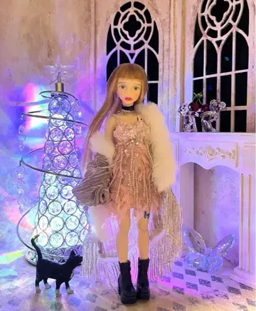 베이비 마로 비즈 가운 체리짱 브라이스