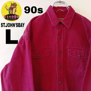 USA 구제 의류 ST.JOHN'SBAY 플란넬 셔츠 L 90s 레드