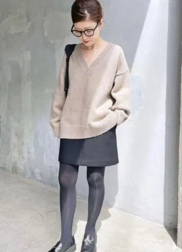 SPICK&SPAN 스픽&스팬 멜톤 A라인 미니 스커트 미사용품