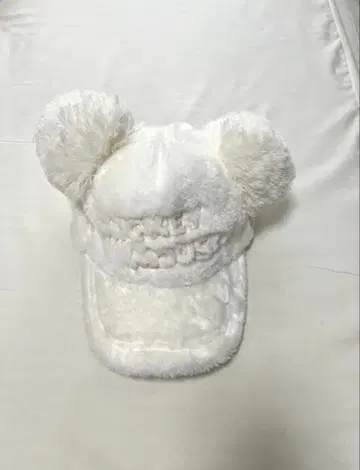 도쿄 디즈니 리조트 미키마우스 귀도리 모자 (뽀송뽀송 화이트)