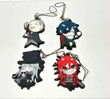 쿠로시츠지 원화전 러버 스트랩 4개 세트