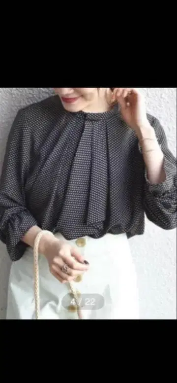 SHIPS 코몬 프린트 블라우스