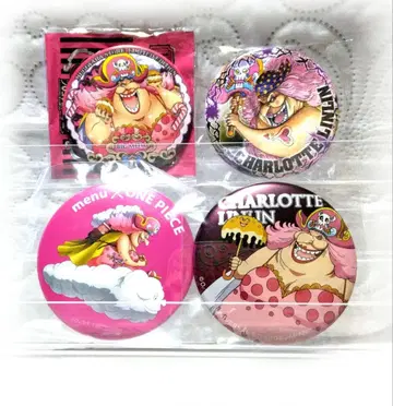 원피스 캔뱃지 빅맘 4종 세트 -