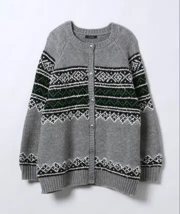 [ JEANASIS ] 3G 페어아일 크루 가디건