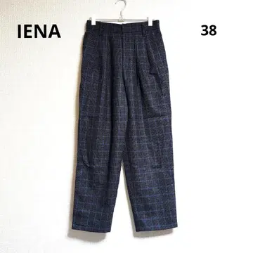 0411 IENA 이에나 체크 울 팬츠 38
